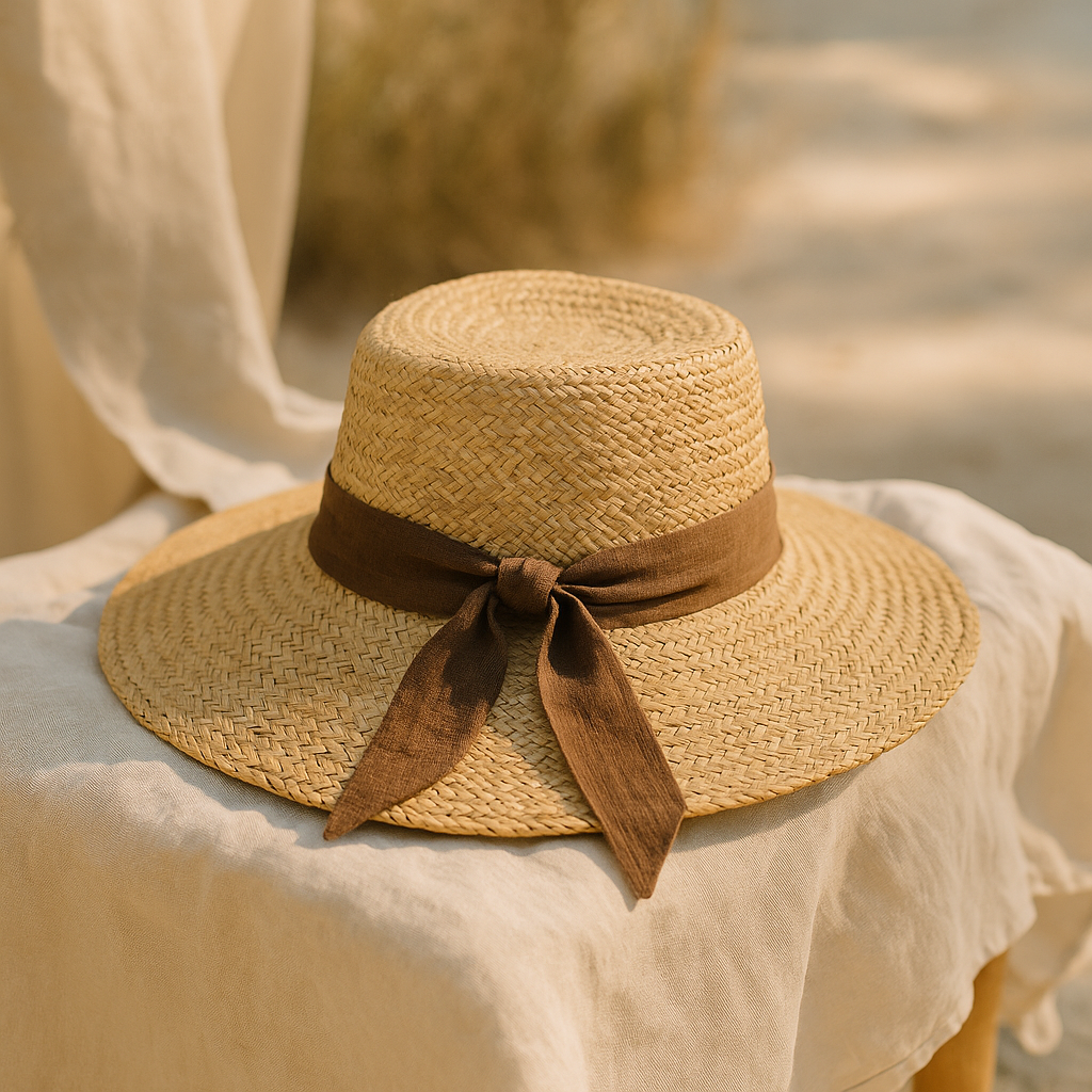 Elegant Summer Hat - Brown
