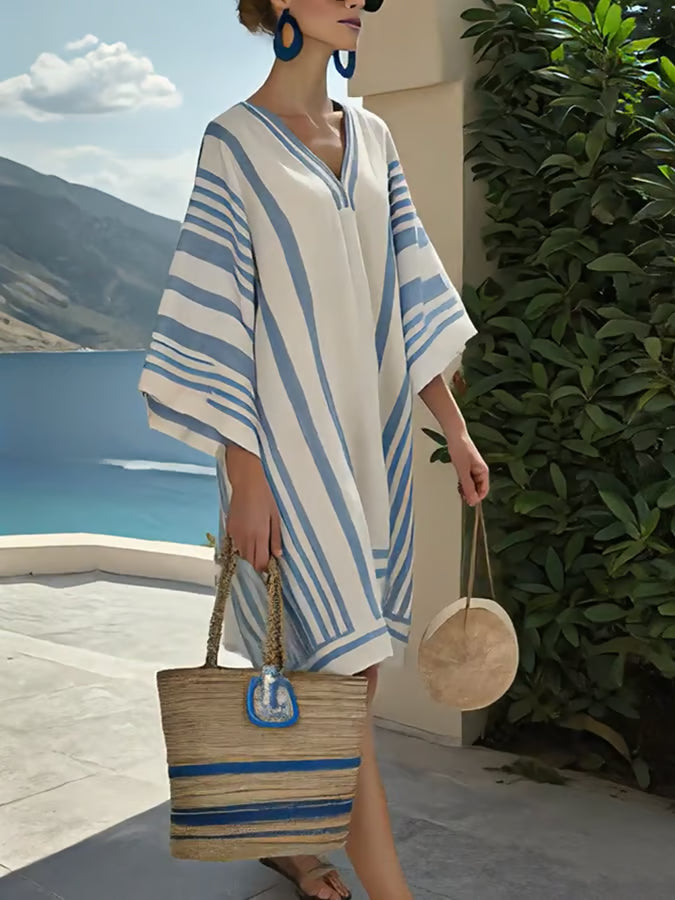 Blue Skies Linen Dress